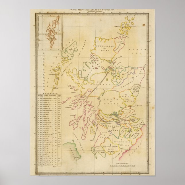 Affiches Plan d'index (Devant)