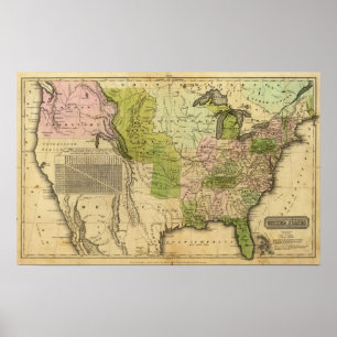 Affiches Plan d'Olney des États-Unis