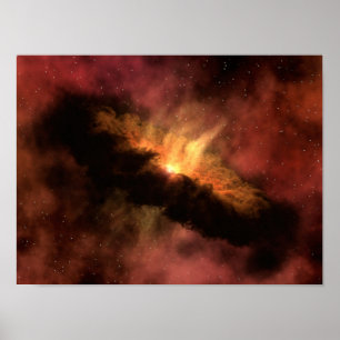 Affiches Planète infrarouge de la NASA formant un disque