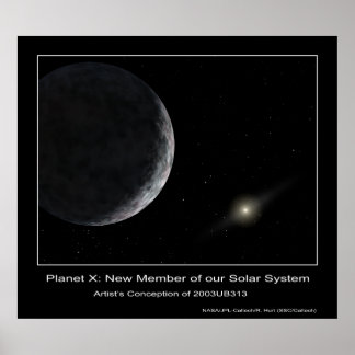 Affiches Planète X : Nouveau membre de notre système solair