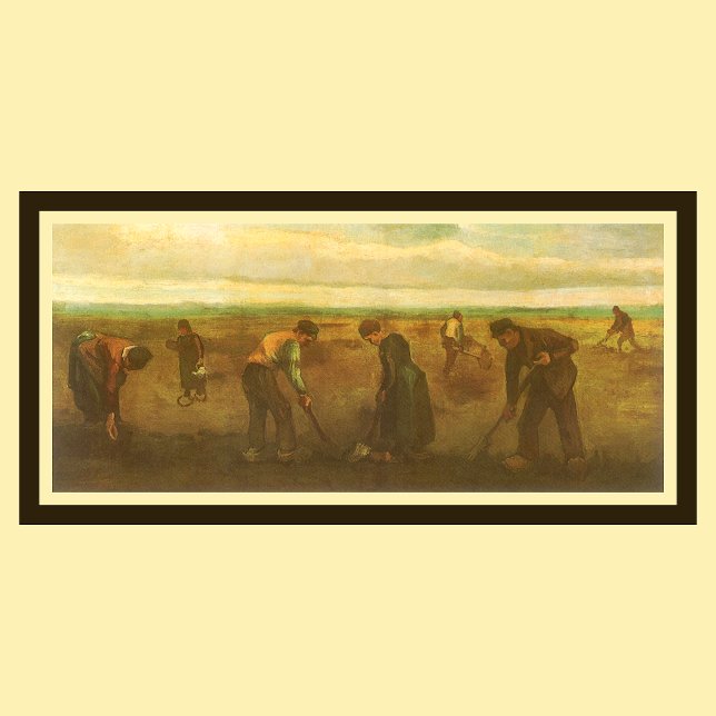 Affiches Plantation de pommes de terre par Vincent van Gogh (Créateur téléchargé)
