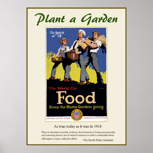 Affiches Plante un jardin (Devant)