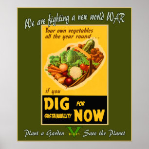 Affiches Plante un jardin - Sauvez la planète