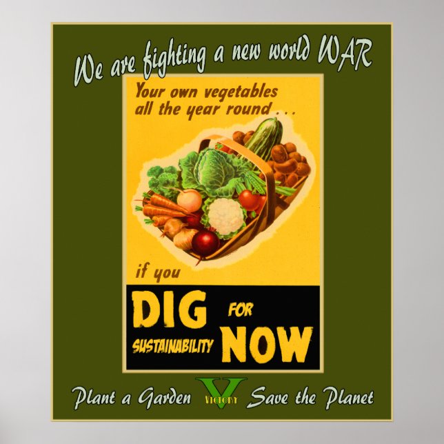 Affiches Plante un jardin - Sauvez la planète (Devant)