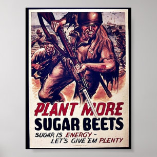 Affiches Plantez plus de betteraves à sucre