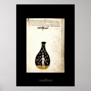 Affiches Plaque d'affiche médiévale en alchimie italienne 7