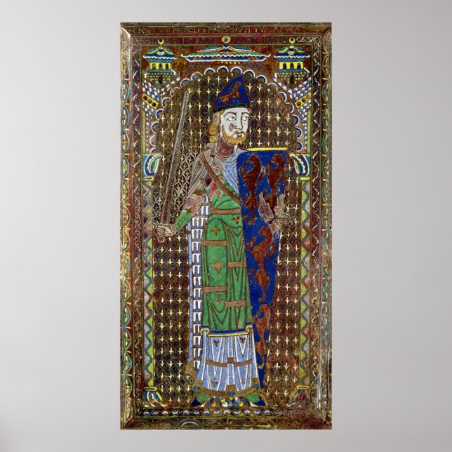 Affiches Plaque de tombeau de Geoffrey Plantagenet (Devant)