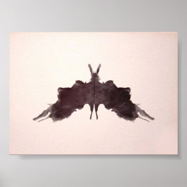 Affiches Plaque d'encre de test Rorschach 5 (Devant)