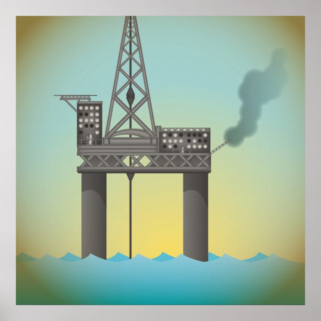 Affiches Plateforme pétrolière (Devant)