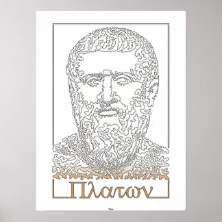 Affiches Platon. philosophe grec [014]