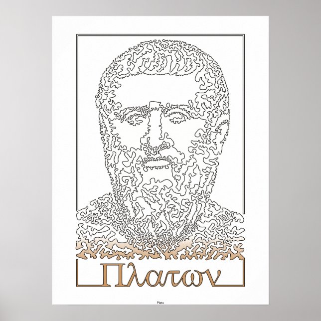 Affiches Platon. philosophe grec [014] (Devant)