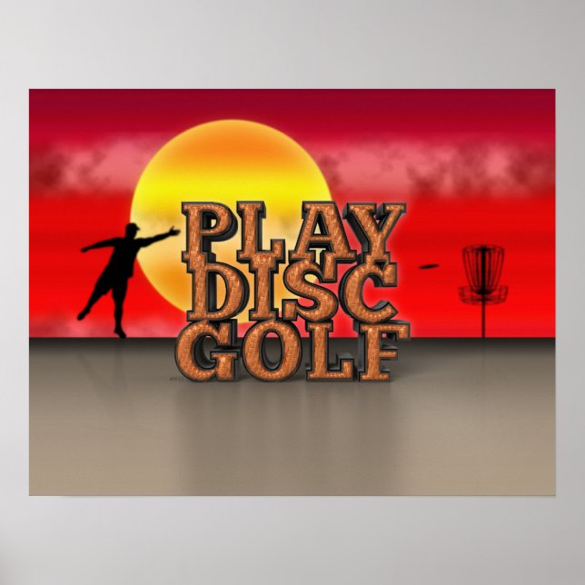 Affiches Play Disk Golf (Devant)