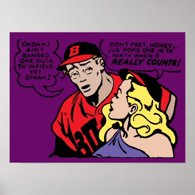 Affiches Playa de baseball et sa fille (Devant)