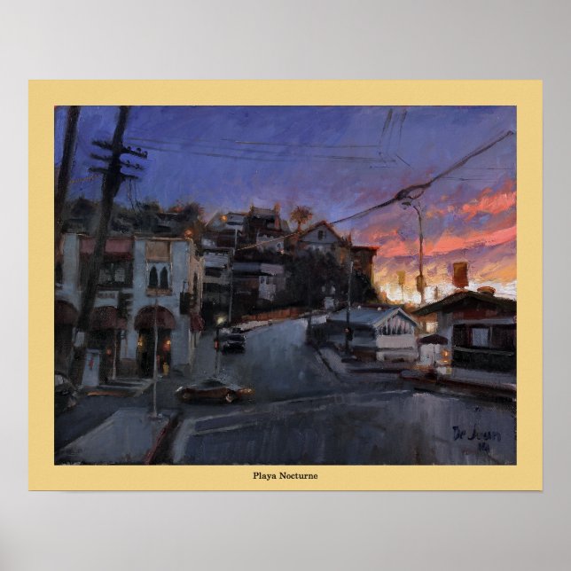 Affiches Playa Nocturne - Jose L. de Juan (Devant)