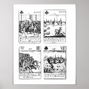 Affiches Playing cards commemorating