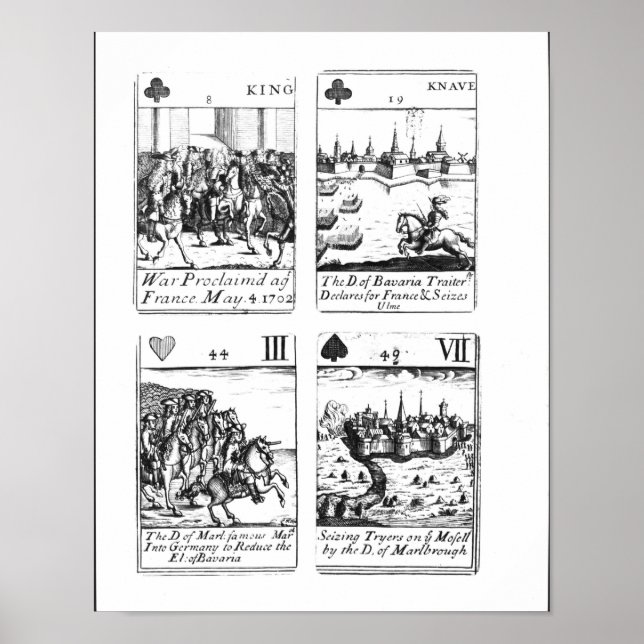 Affiches Playing cards commemorating (Devant)