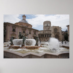 Affiches Plaza De La Virgin et Basilica De Virgen