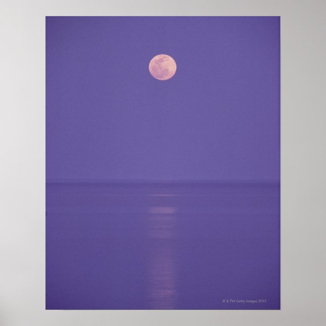 Affiches Pleine lune rose (Devant)