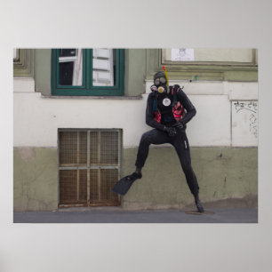 Affiches Plongeur Scuba