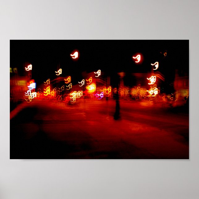 Affiches Ploosh Abstrait de peinture légère (Devant)