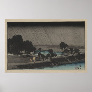 Affiches Pluie de soirée au tombeau d'Azuma