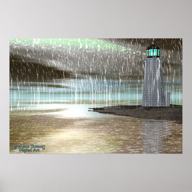 Affiches Pluie portuaire (Devant)