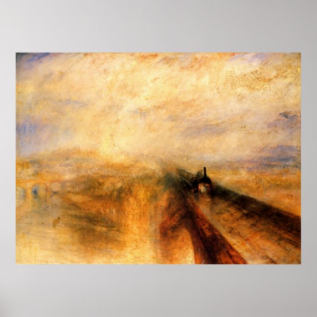 Affiches Pluie, vapeur et vitesse (Devant)