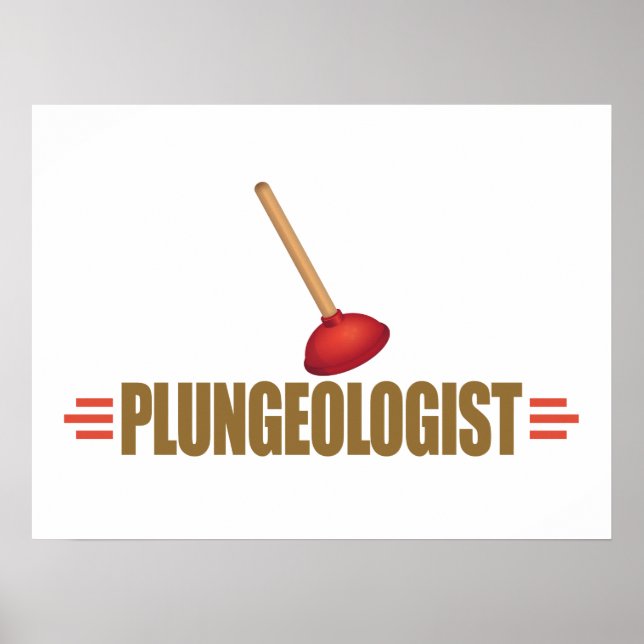 Affiches Plumber humoristique (Devant)