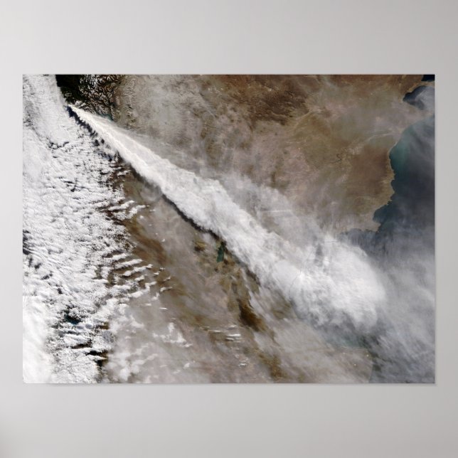 Affiches Plume de l'éruption du volcan Chaiten, Chili (Devant)