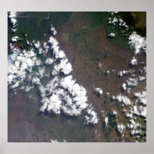 Affiches Plume monte du volcan Nyiragongo en RDC