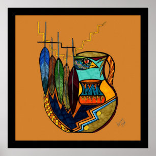 Affiches Plumes et pots