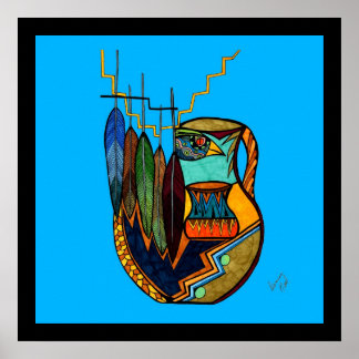 Affiches Plumes & Pot Spirit Reproduction