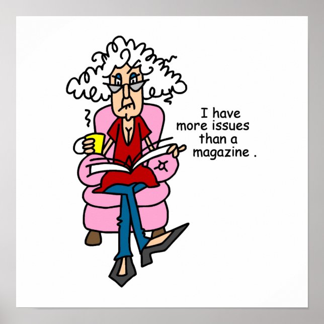Affiches Plus de numéros qu'un Humour de magazine (Devant)