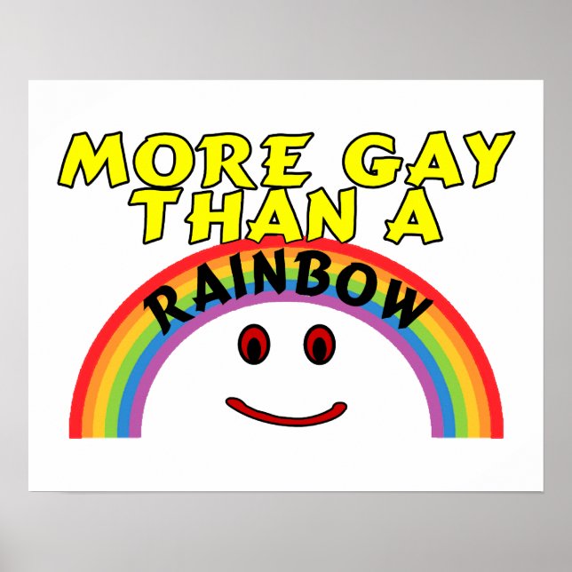 Affiches Plus Gay Qu'Un Arc En Ciel (Devant)