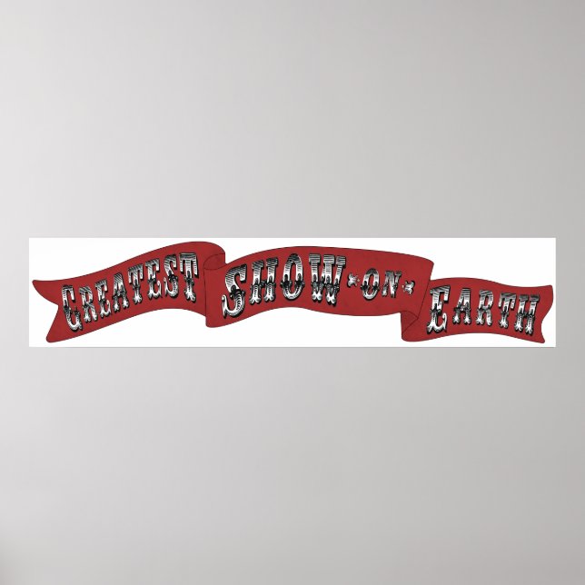 Affiches "Plus grand spectacle sur Terre" Bannière du Carna (Devant)