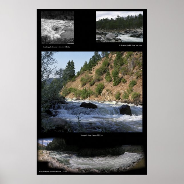 Affiches Plusieurs photos de Whitewater (Devant)
