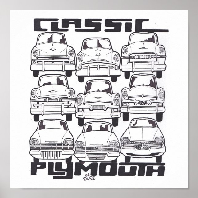 AFFICHES PLYMOUTH CLASSIQUE (Devant)