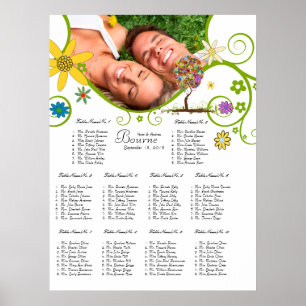 Affiches Poche de forêt enchantée Arbre à conte de fées flo