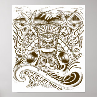 Affiches Podcast Exotic Tiki Island