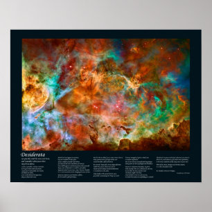 Affiches Poème de Desiderata - Carina Nebula à Argo Navis
