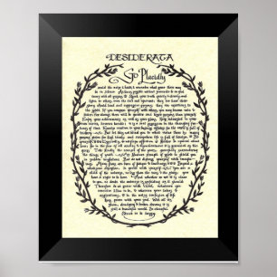 Affiches Poème de DESIDERATA par Ehrmann maximum