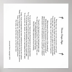 Affiches Poème de Pâques il y a "trois jours"