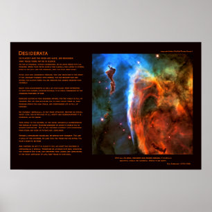 Affiches Poème Desiderata - Nebula Digitus Impudicus