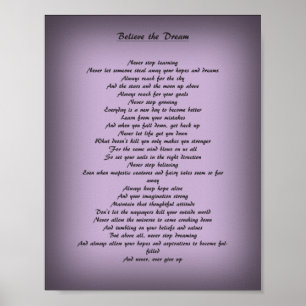 Affiches Poème d'inspiration