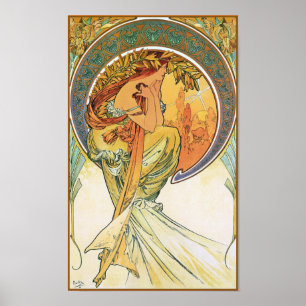 Affiches POÉSIE de la série "les arts" par Mucha