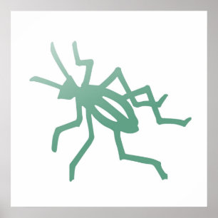 Affiches Poetica Green Cricket Print