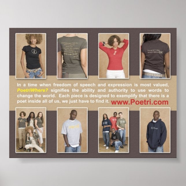 Affiches "PoetriOù ?"...Un Style Comme Aucun Autre ! ! ! (Devant)