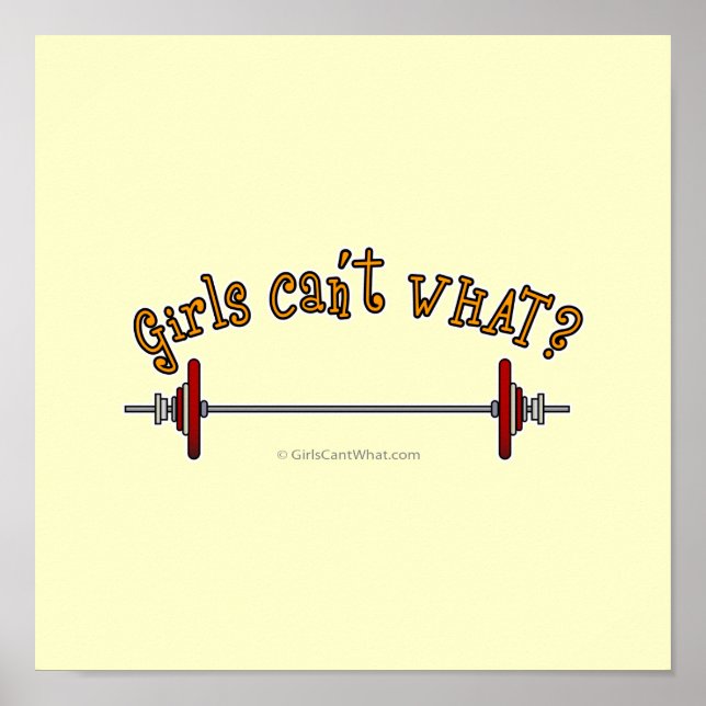 Affiches Poids - Barbell (Devant)