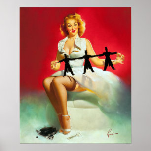 Affiches Poignée de découpage vers le haut