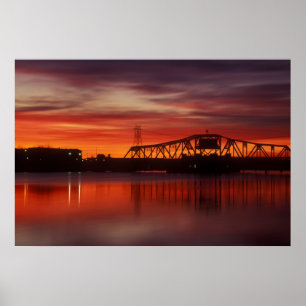 Affiches Point Street Bridge Sunrise